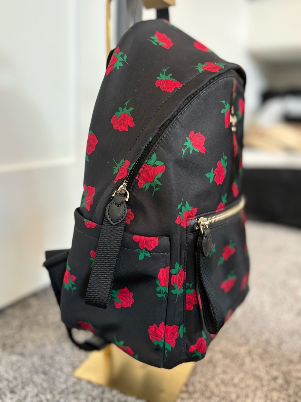 Kate Spade New York CHELSEA ROSE TOSS PRINTED MEDIUM BACKPACK - Picture 9 of 12